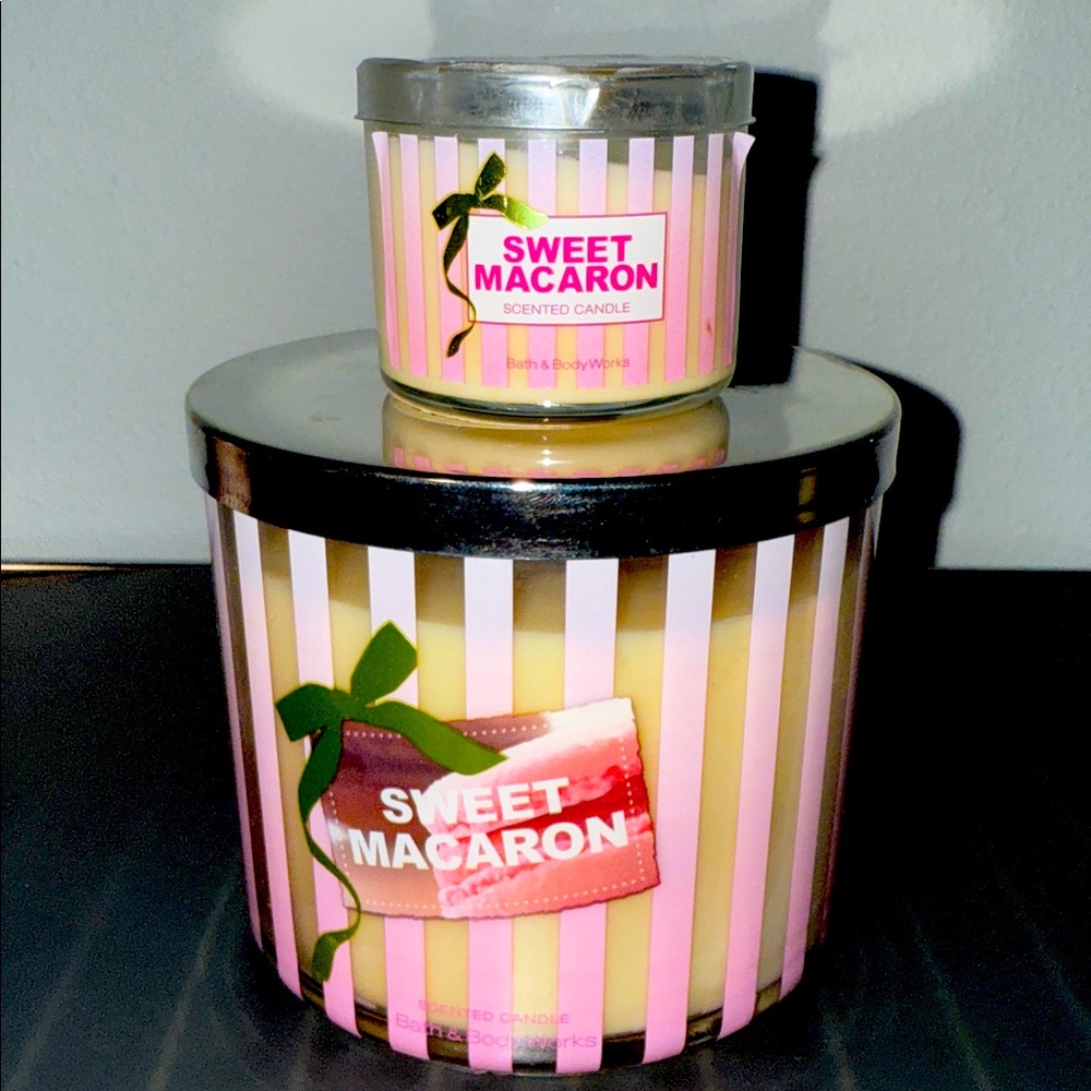 Sweet Macaron Scented Candle Set 
🎀VERY RARE & HTF 3 WICK & MINI DUO🎀